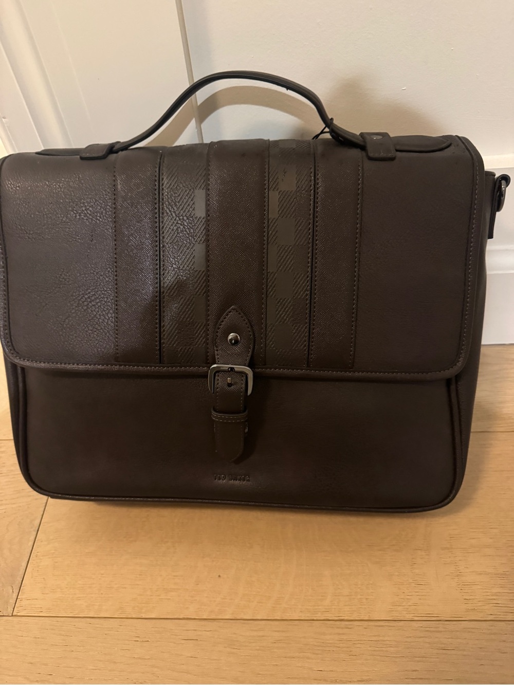 Men's Brown Leather Briefcase Messenger Bag - Classic Work Bag